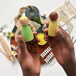 Spring fairies play dough sets kit.