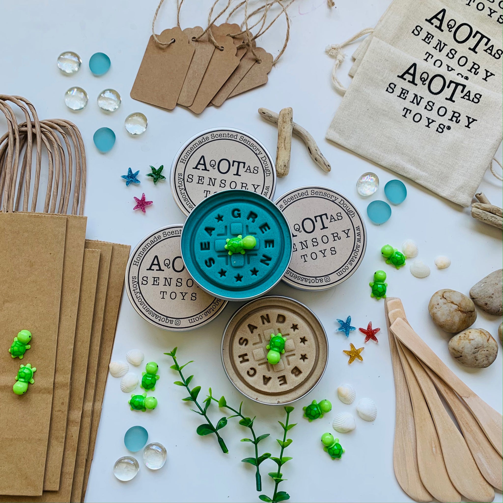 turtles party bags playdough kit