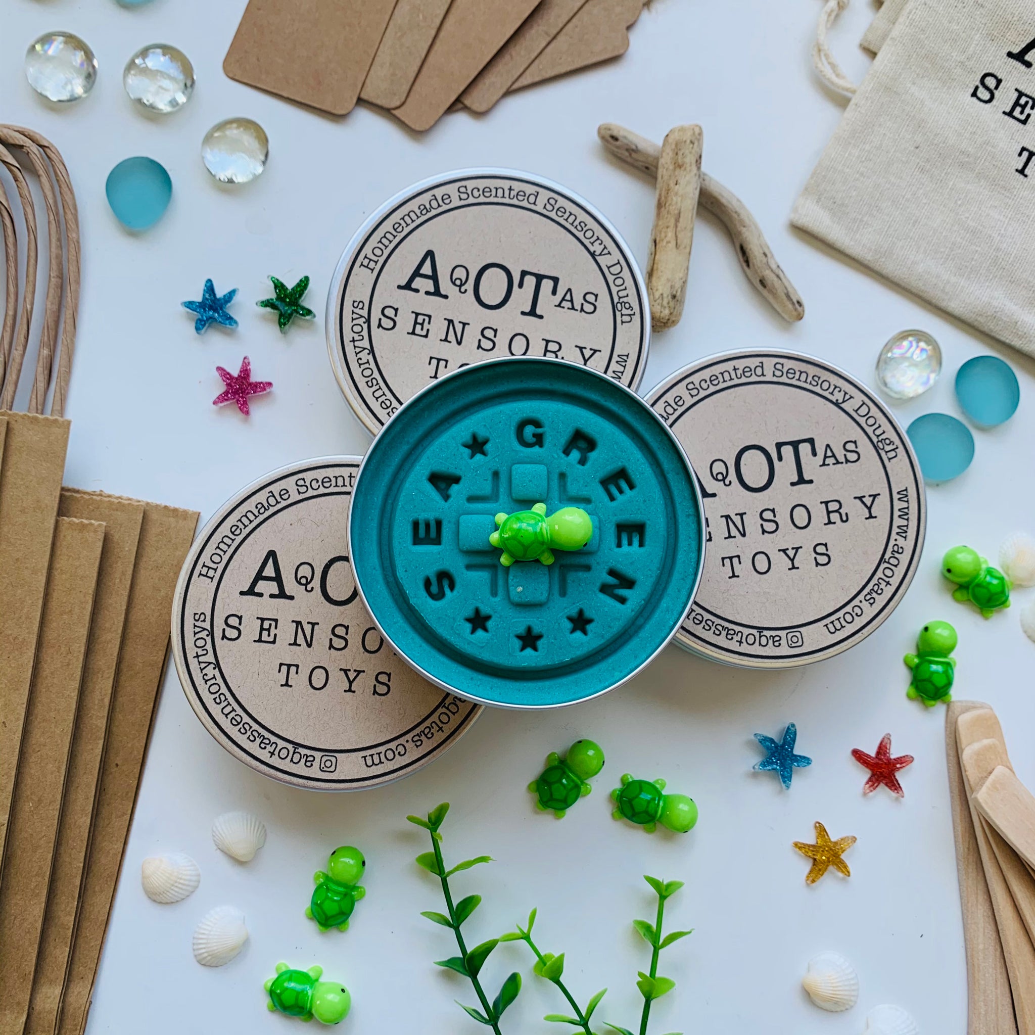 ocean  party bags playdough kit