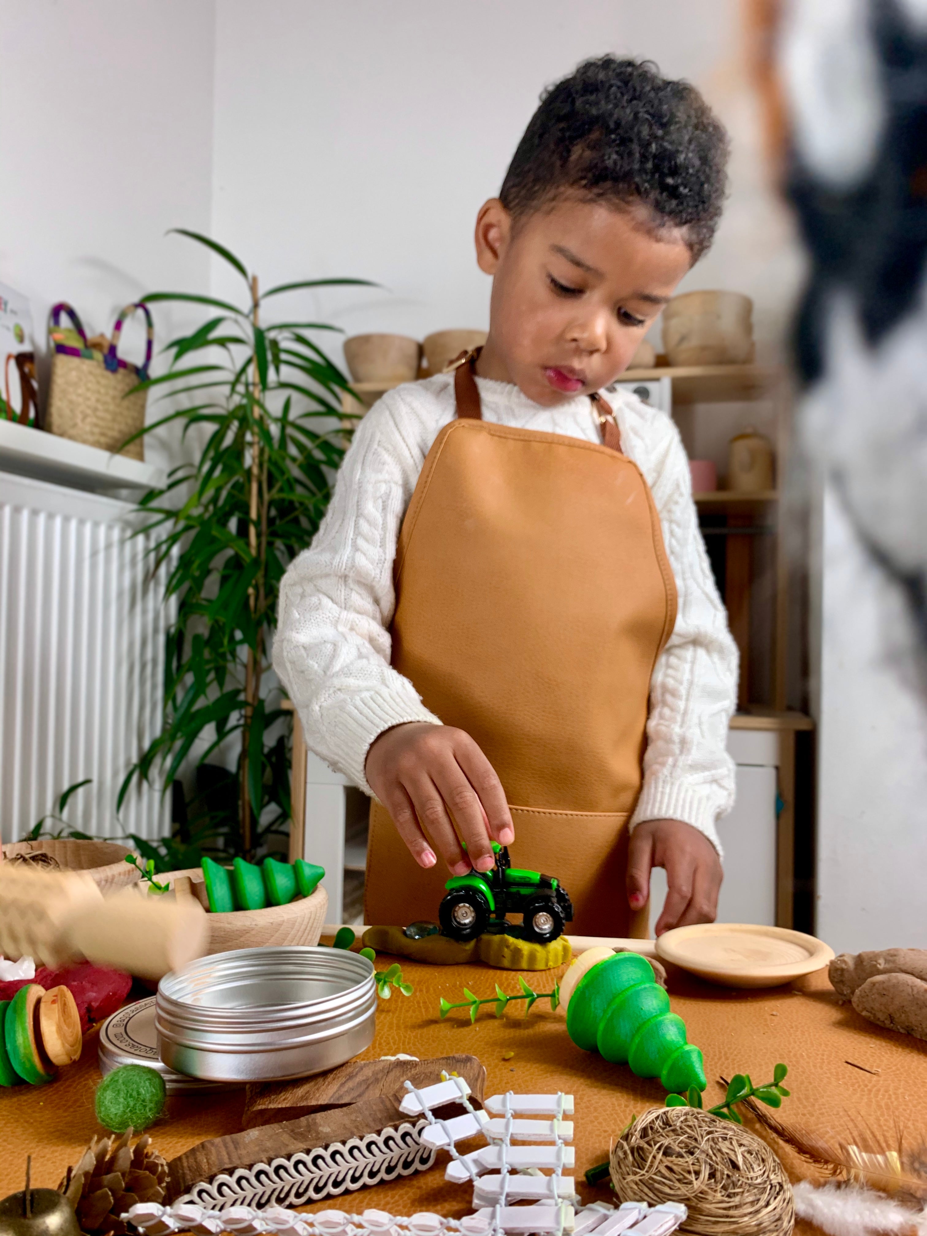 Vegan Leather Apron and Mat